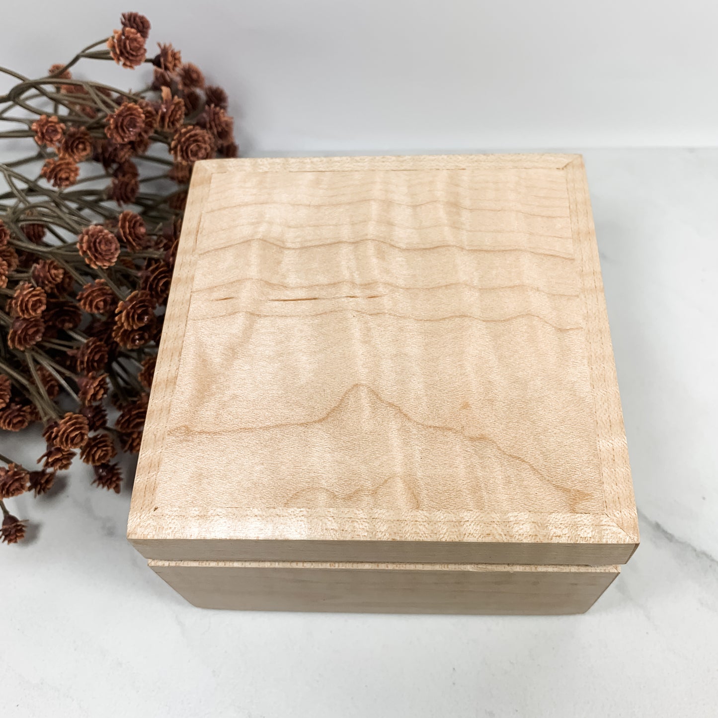 Curly Maple Box-Personalized Keepsake Box-8012