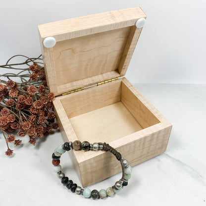 Curly Maple Box-Personalized Keepsake Box-8012