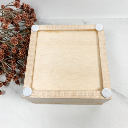 Curly Maple Box-Personalized Keepsake Box-8012