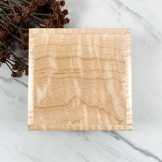 Curly Maple Box-Personalized Keepsake Box-8012