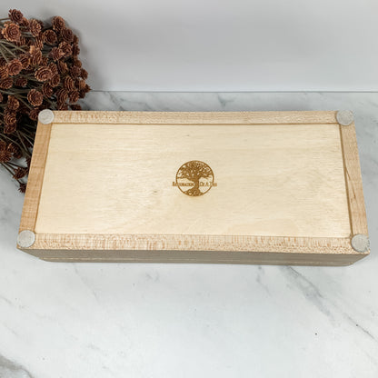 Mulitple Woods and Figured Maple Box-Keepsake Box-8045