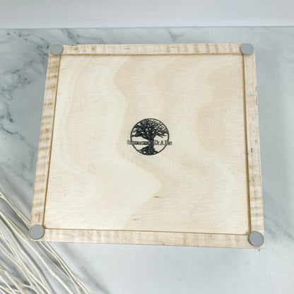 Redwood Burl and Curly Maple Box Keepsake Box-8058