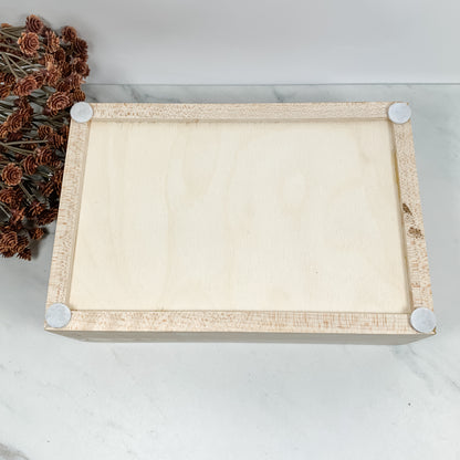 Canary Wood and Curly Maple Box Keepsake Box-8079