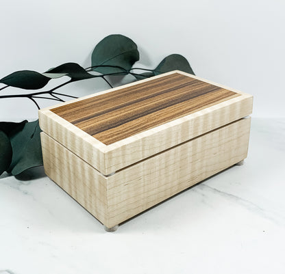 Curly Maple Box Keepsake Box-8083