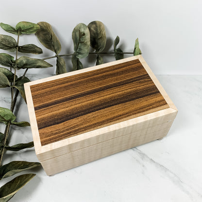 Curly Maple Box Keepsake Box-8083