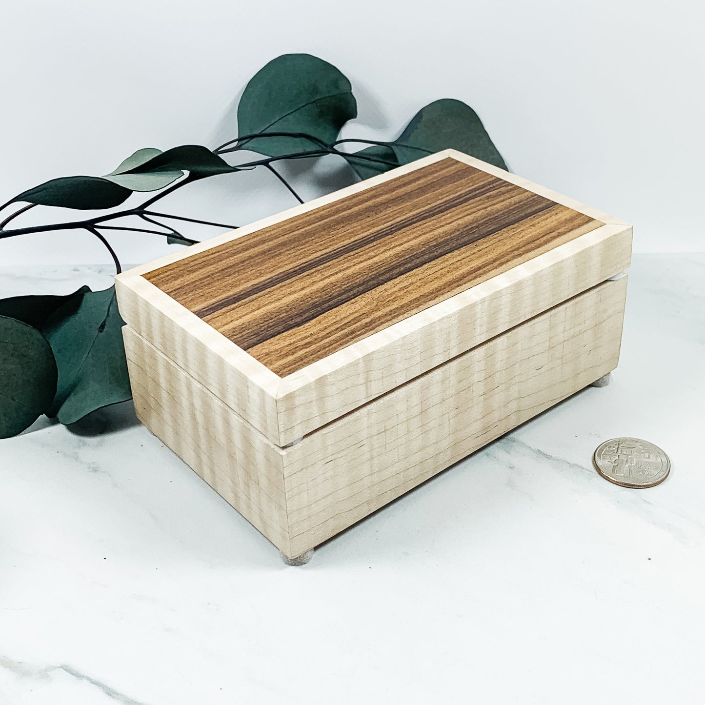 Curly Maple Box Keepsake Box-8083