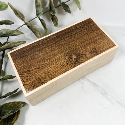 Bacote and Curly Maple Box Keepsake Box-8091