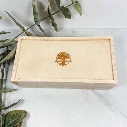 Bacote and Curly Maple Box Keepsake Box-8091