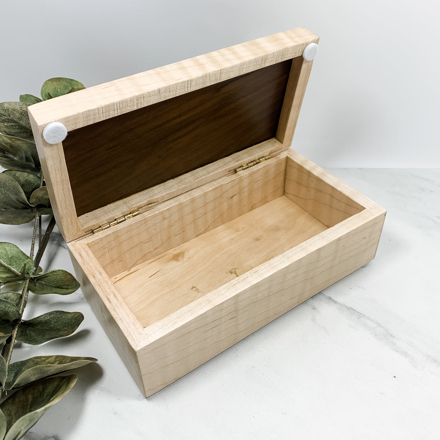 Curly Maple Box-Personalized Keepsake Box-8107