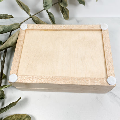 Macassar Ebony and Curly Maple Box Keepsake Box-8150