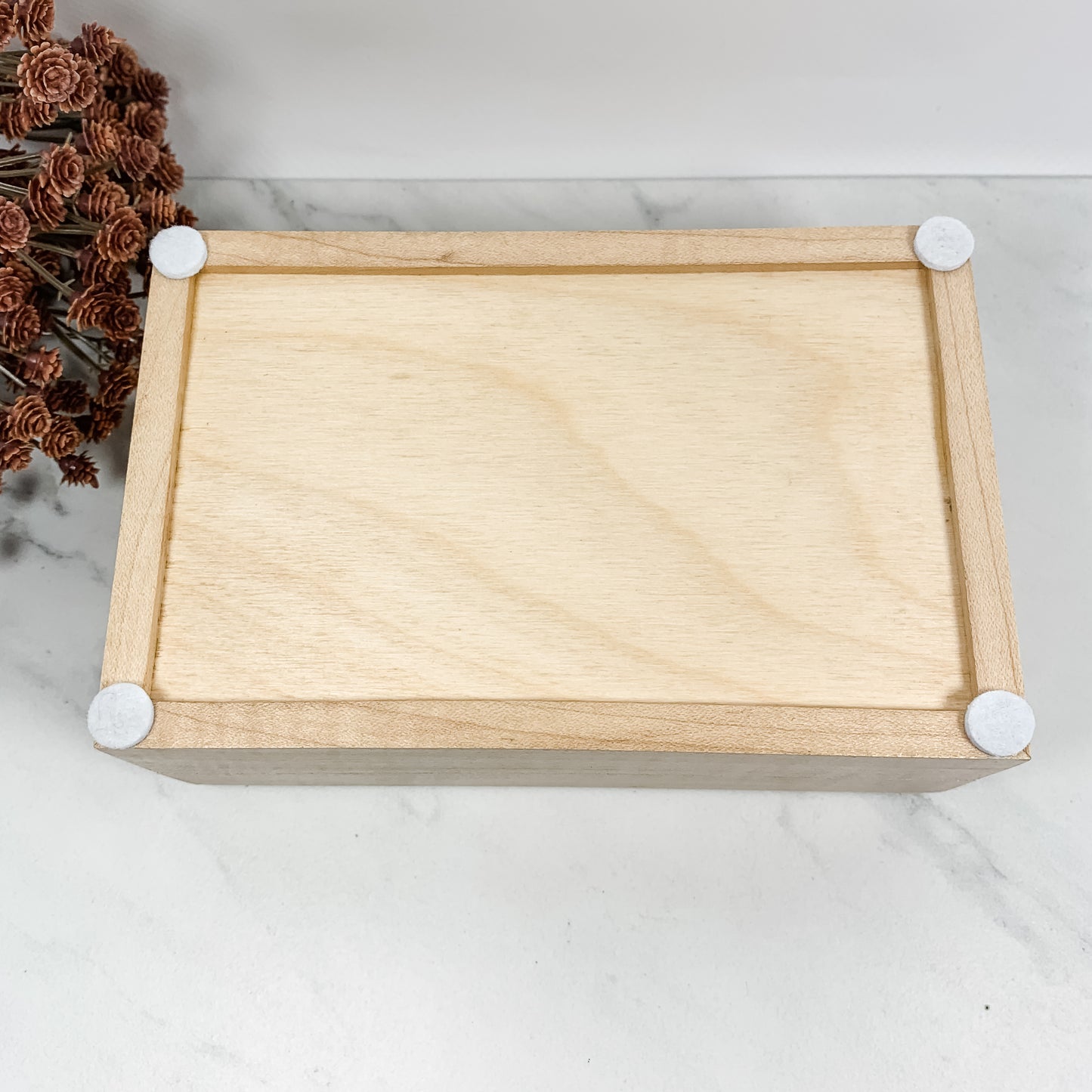 Zebra Wood and Curly Maple Box Keepsake Box-8168