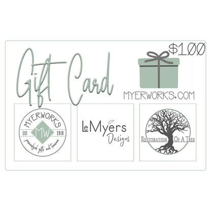 Gift Card, Plastic; Will Be Shipped