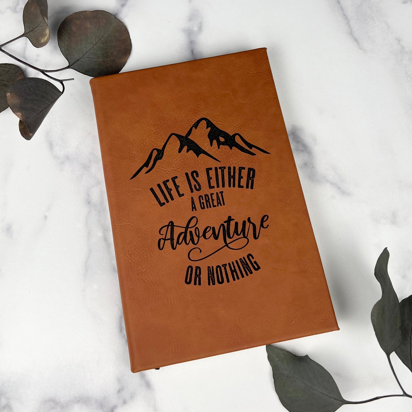 Leatherette Lined Journal