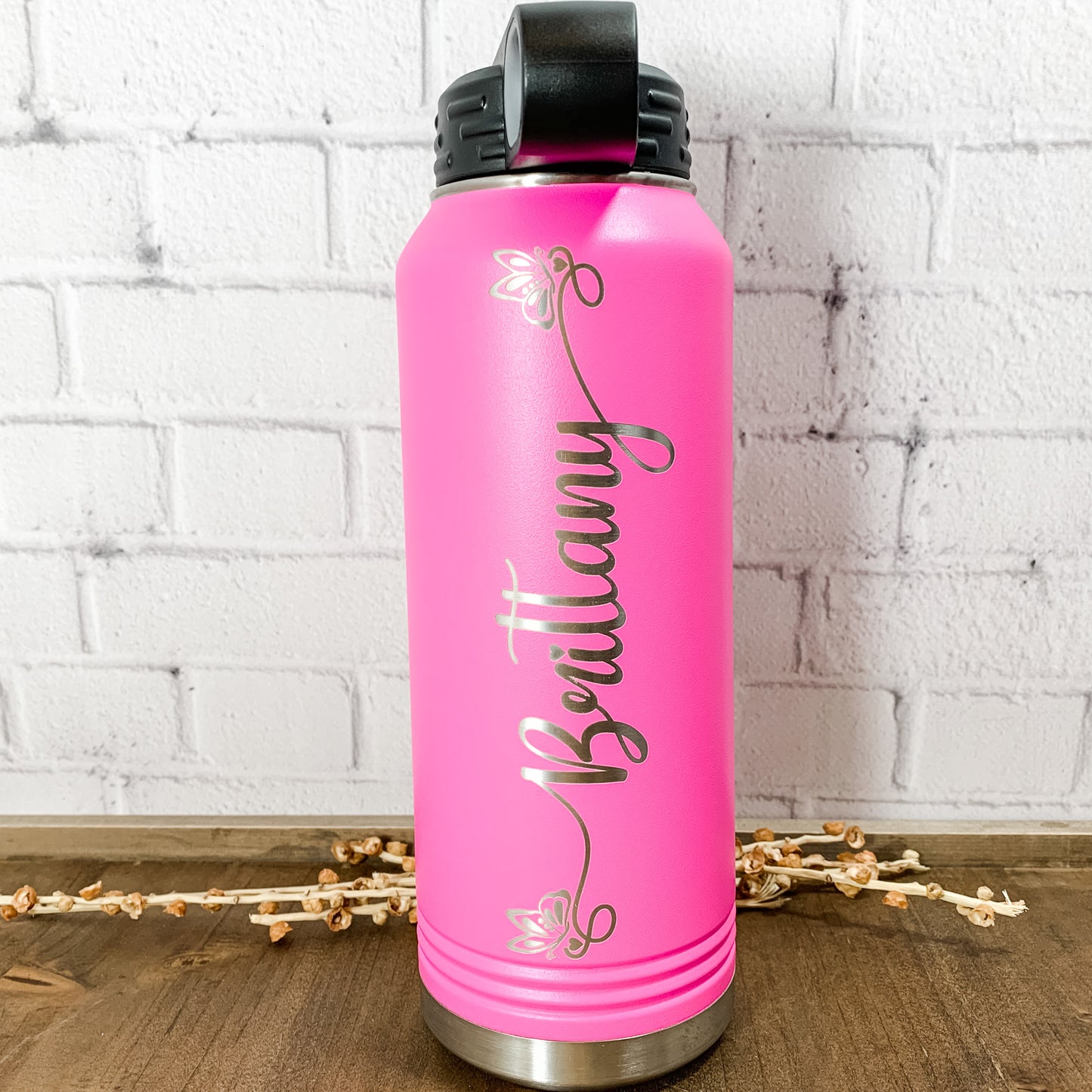 32 oz. Personalized Water Bottle-Laser Engraved Tumbler