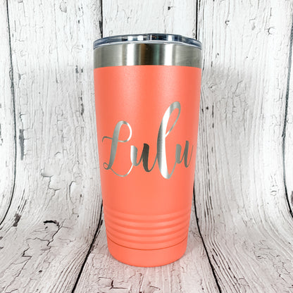 20 oz. Personalized Tumbler-Insulated Laser Engraved Tumbler