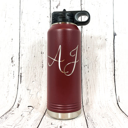 32 oz. Personalized Water Bottle-Laser Engraved Tumbler
