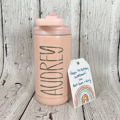 12 oz. Kid’s Tumbler-Sports Water Bottle-Personalized Kid's Cup