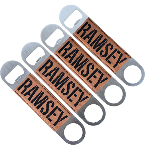 Bottle Opener-Leatherette Personalized-Fathers Day Gift