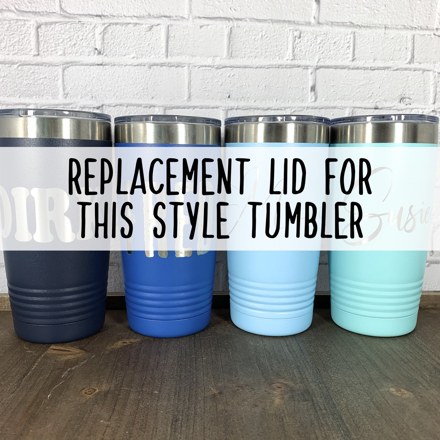 Replacement Lid for 20 oz. Polar Camel Wide Ringneck Tumbler-Slider Lid or Open Lid