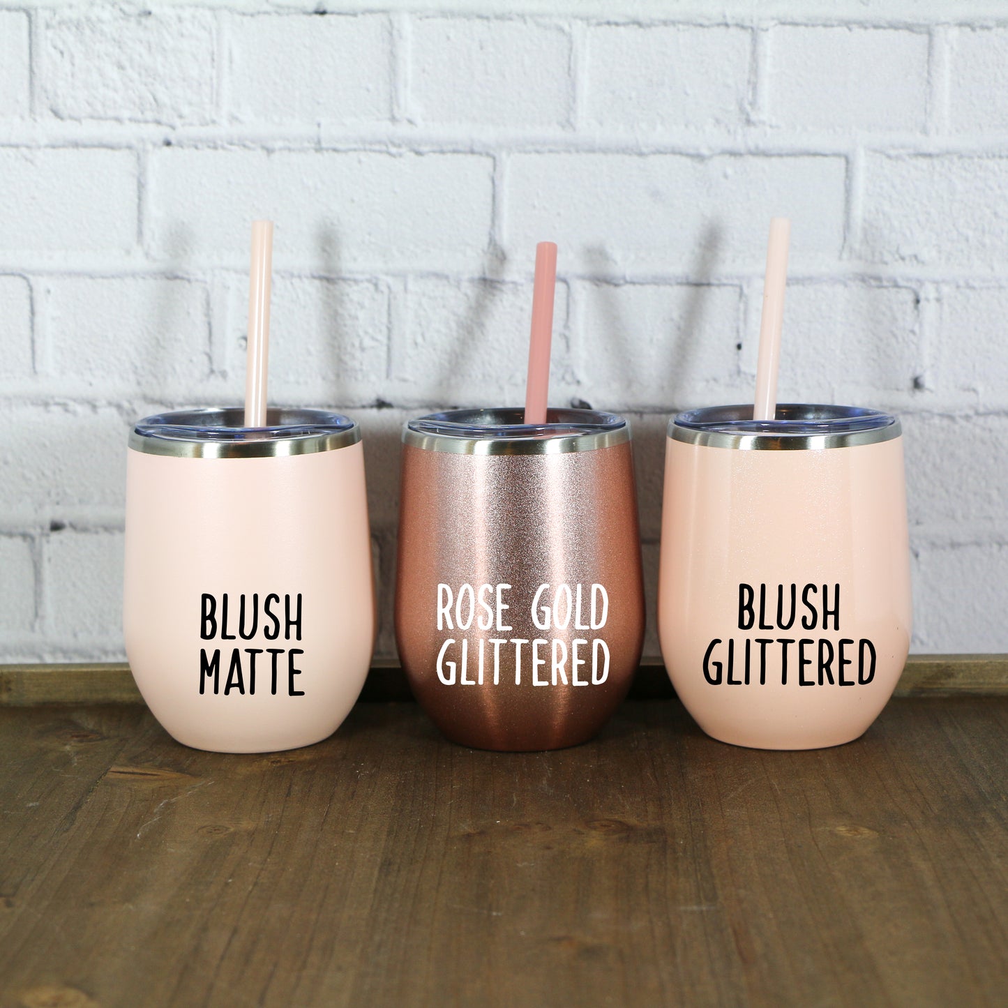 LAST CHANCE-12 oz. Personalized Wine Tumbler with Straw-Laser Engraved Wine Tumbler